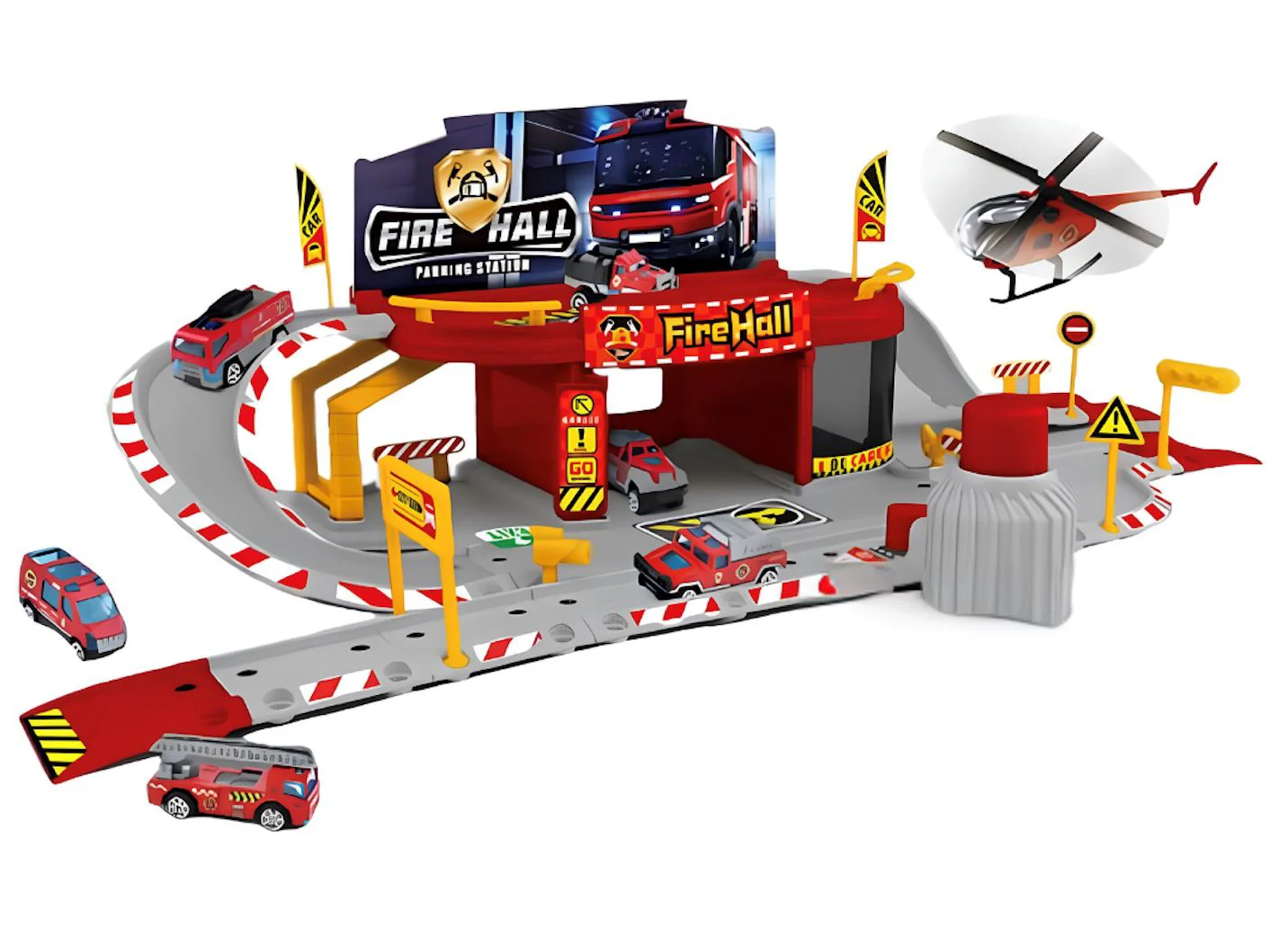 image for Игровой набор Fire Hall Парковка пожарных foto