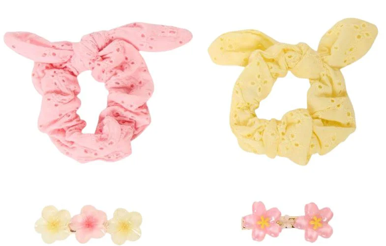 image for Orchestra Set 2 agrafe si 2 elastice pentru par tip scrunchie Citrus Girl foto