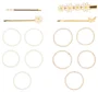 Orchestra Set de 4 agrafe si 10 elastice pentru par foto