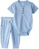 Carter's Set 2 piese Blue Lightning Print - body si pantaloni foto