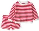 Carter's Set 2 piese Red Stripes - bluza si pantaloni scurti foto