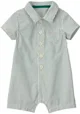 Carter's Короткий хлопковый комбинезон Green Stripe foto