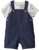 Carter's Set 2 piese Boat Chambray Shortall - tricou si salopeta foto