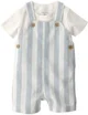 Carter's Комплект 2 в 1 Blue&Ivory - футболка и комбинезон foto