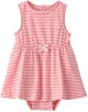 Carter's Хлопковое платье-боди Pink Stripe Jersey foto