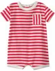 Carter's Salopeta scurta din bumbac Red Stripe Rib foto