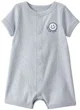 Carter's Короткий хлопковый комбинезон Light Blue Smile Club foto