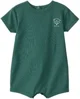 Carter's Salopeta scurta din bumbac Green Tennis Club foto