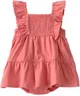 Carter's Rochita-body cu volane Pink Linen Sunsuit foto