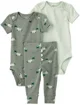 Carter's Set 3 piese Dino Print - 2 body si pantaloni foto
