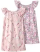 Carter's Комплект 2 ночные рубашки Pink Unicorn Floral Gown foto
