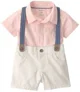 Carter's Комплект 2 в 1 Pink Collared - боди и шорты на бретелях foto