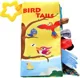 Carte moale cu ilustratii cu inel gingival KikkaBoo Bird Tails foto