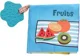 Carte moale cu ilustratii cu inel gingival KikkaBoo Fruits foto