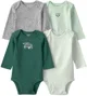 Carter's Set 4 body cu maneca lunga Green Soccer foto