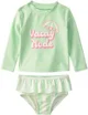 Carter's Set 2 piese costum de baie Rashguard Vacay - bluza cu maneca lunga si slip foto