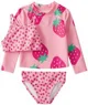 Carter's Set 3 piese costum de baie Rashguard Pink - costum 2 piese si bluza foto