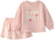 Carter's Set 2 piese Pink Easter - hanorac si skort foto