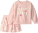 Carter's Set 2 piese Pink Easter So Very Happy - hanorac si skort foto