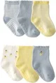 Carter's Set 6 perechi sosete Yellow Lemon foto