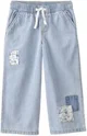 OshKosh Широкие джинсовые штаны Patchwork Light Wash foto