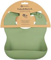 Baveta moale din silicon Petite&Mars Take&Match Sweet Pea foto