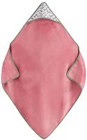 Prosop cu gluga Petite&Mars Loulou Pink Meadow, 100x100 cm foto