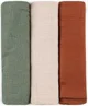 Набор из 3 муслиновых пеленок Petite&Mars Moussy Earth Tones, 68x68 см foto