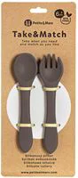 Set tacamuri din silicon Petite&Mars Take&Match Bitter Cocoa