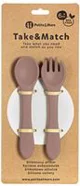 Set tacamuri din silicon Petite&Mars Take&Match Velvet Latte foto