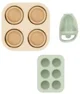 Set dispozitiv de hranire (nibler) & 2 recipiente din silicon Babymoov foto
