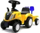 Tractor pentru copii Baby Mix Cu remorca Galben foto