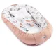 Babynest pentru copii Moni Premium Elefant Verde foto