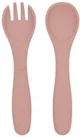 Set furculita si lingurita KikkaBoo Platinum Silicone Blush foto