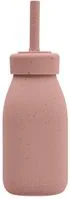 Бутылочка из силикона с трубочкой KikkaBoo Platinum Blush