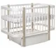 Детская кроватка Eucalyptus Karol Premium продольный маятник foto