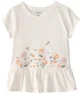 OshKosh Топ с цветочной вышивкой Ivory Floral foto