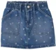 OshKosh Джинсовая юбка с цветочным принтом Dark Wash Floral foto