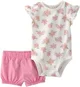 Carter's Set 2 piese Pink Jersey - body si pantaloni scurti foto