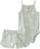 Carter's Set 2 piese Drop Needle Green - body maiou si pantaloni scurti foto
