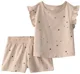 Carter's Комплект 2 в 1 Brown Hearts - футболка и шорты foto