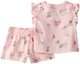 Carter's Set 2 piese Pink Plants - tricou si pantaloni scurti foto