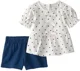 Carter's Set 2 piese White Dots - tricou si pantaloni scurti foto