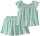 Carter's Set 2 piese Green Vine - tricou si skort foto
