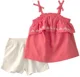 Carter's Set 2 piese Linen Coral Ivory - top si pantaloni scurti foto