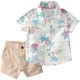 Carter's Set 2 piese Beach Khaki - camasa si pantaloni scurti foto