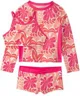 Carter's Set 3 piese costum de baie Rashguard Pink Tropical - costum 2 piese si bluza foto
