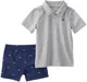 Carter's Комплект 2 в 1 Dino Polo - футболка и шорты foto