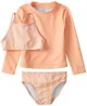 Carter's Комплект для плавания 3 в 1 Rashguard Orange - купальник и кофта foto