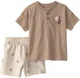 Carter's Комплект 2 в 1 Brown Desert - футболка и шорты foto